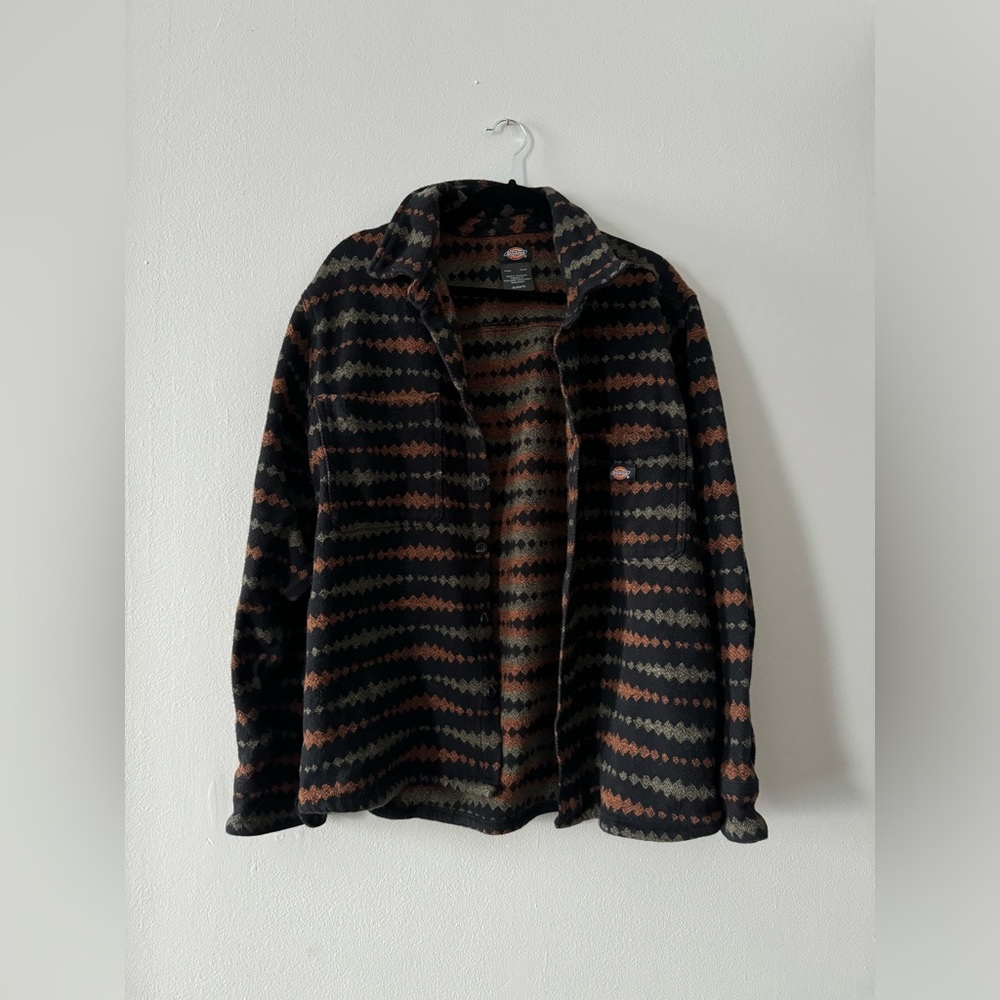 Dickies Orange/Green Long Sleeve Shacket